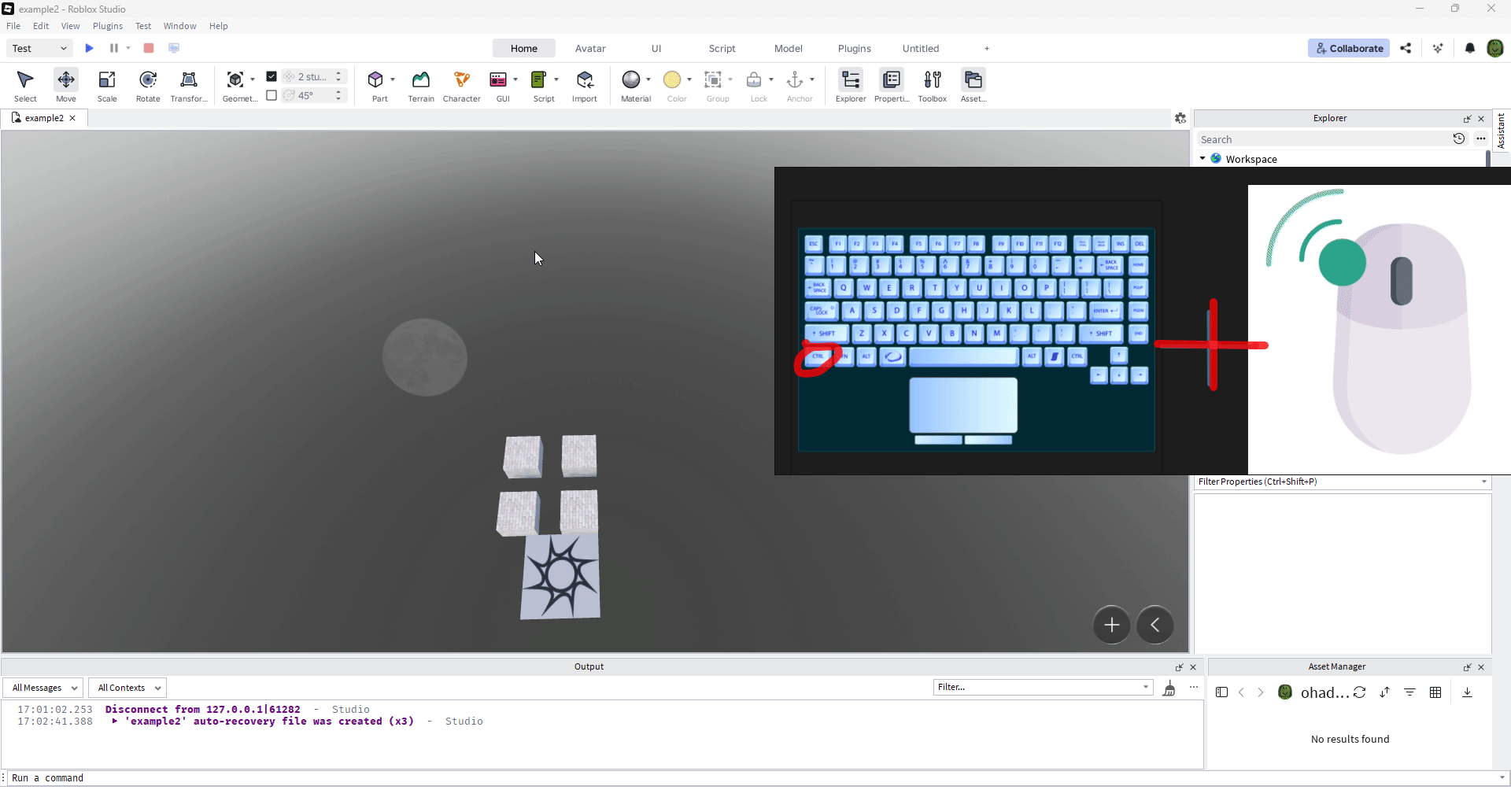 שכפול כמה פריטים יחד אחרי סימון עם Ctrl + קליק שמאלי